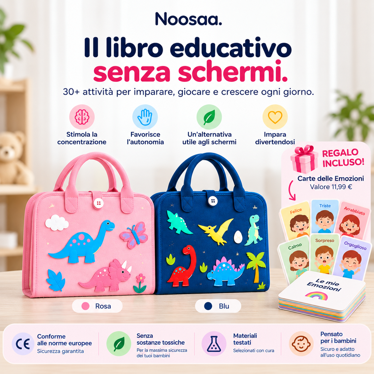 Busy Book Noosaa™ – Il Libro Educativo Senza Schermi
