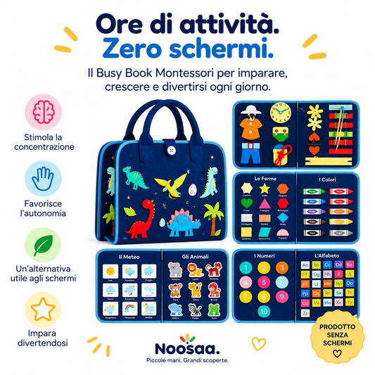 Busy Book Noosaa™ – Il Libro Educativo Senza Schermi