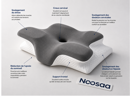 Noosaa ErgoSleep™-  L'oreiller egonomique le mieux noté